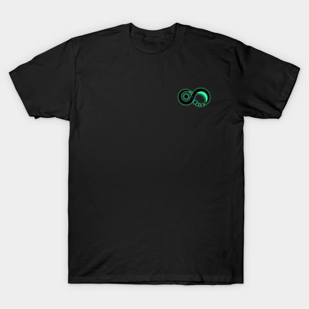 Solaris Moebius Grün (Logo klein) T-Shirt by Slava Jermakov